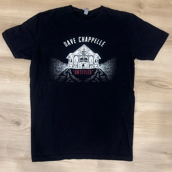 Next Level Brand Ladies Large Black Dave Chappelle untitled Tshirt from Netflix - Picture 1 of 7